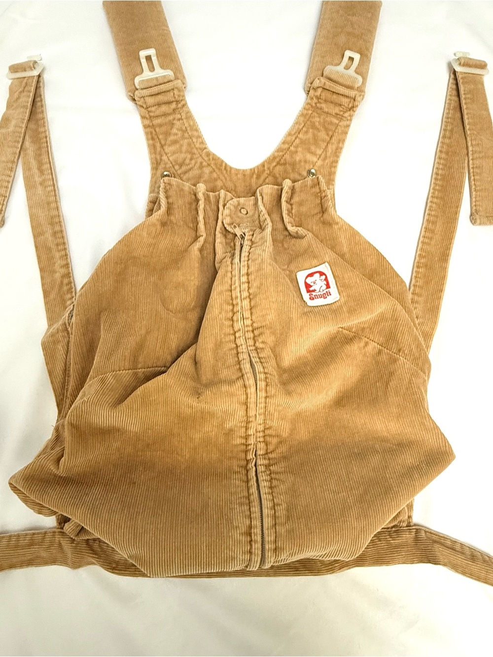 VINTAGE 1970s SNUGLI CORDUROY BABY BAG | RARE CANADIAN FIND